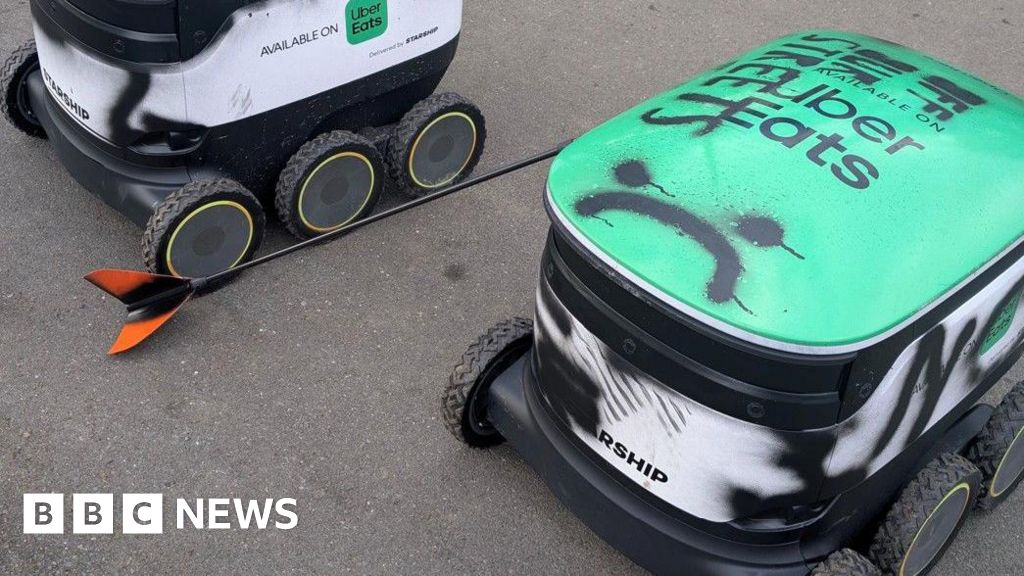 Uber Eats Delivery Robots Vandalized in Sheffield Suburb